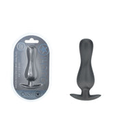 Ouch Curvy Anal Plug (Gun Metal Grey) – Silicone Butt Plug Grey Butt Plugs